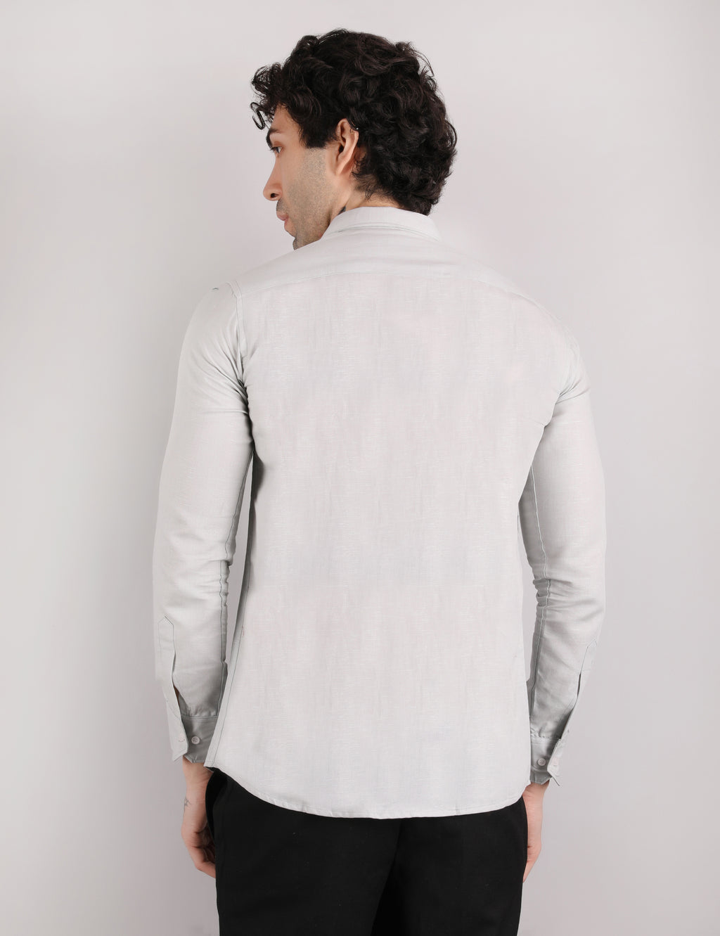 Cotton Linen: Silver Mist