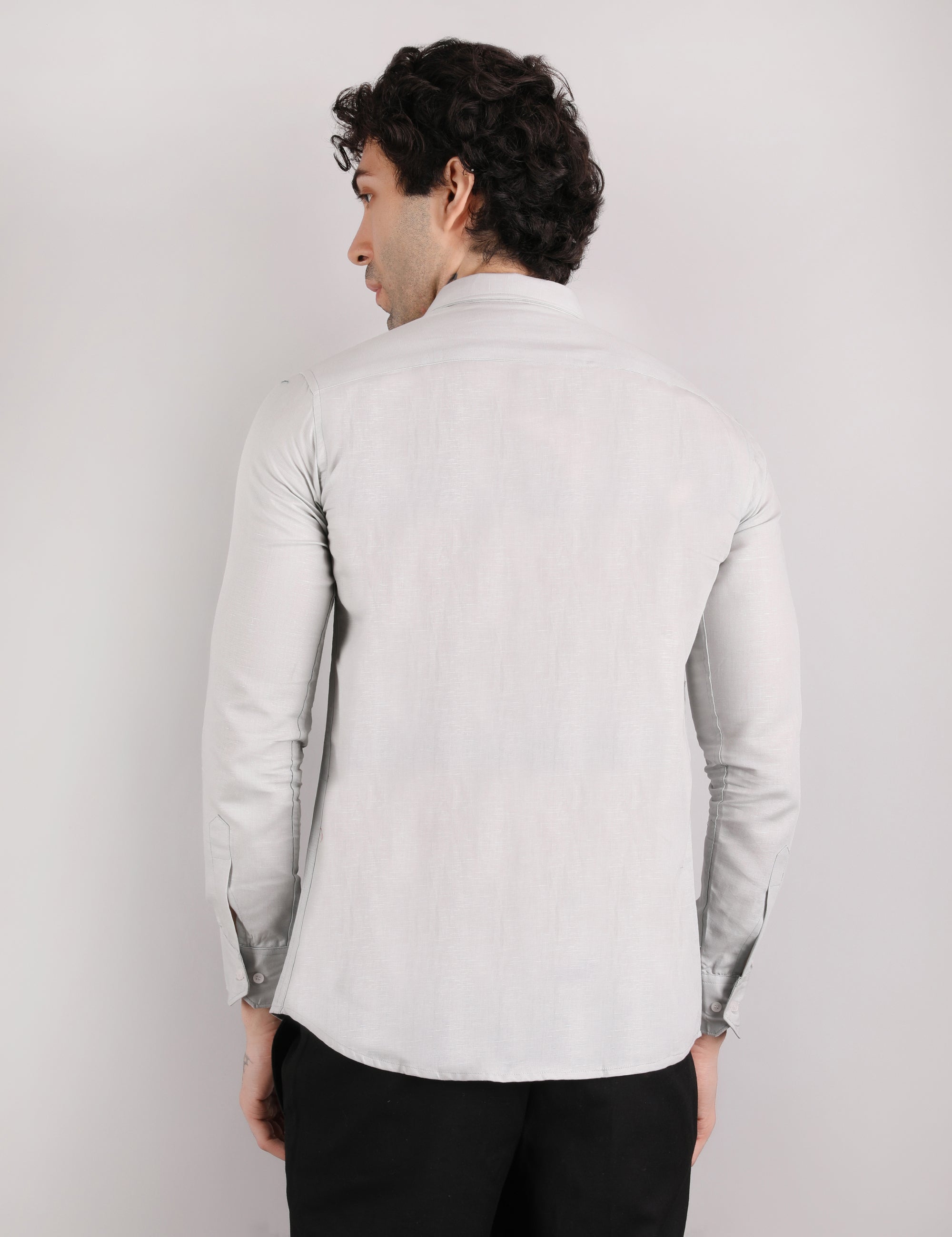 Cotton Linen: Silver Mist