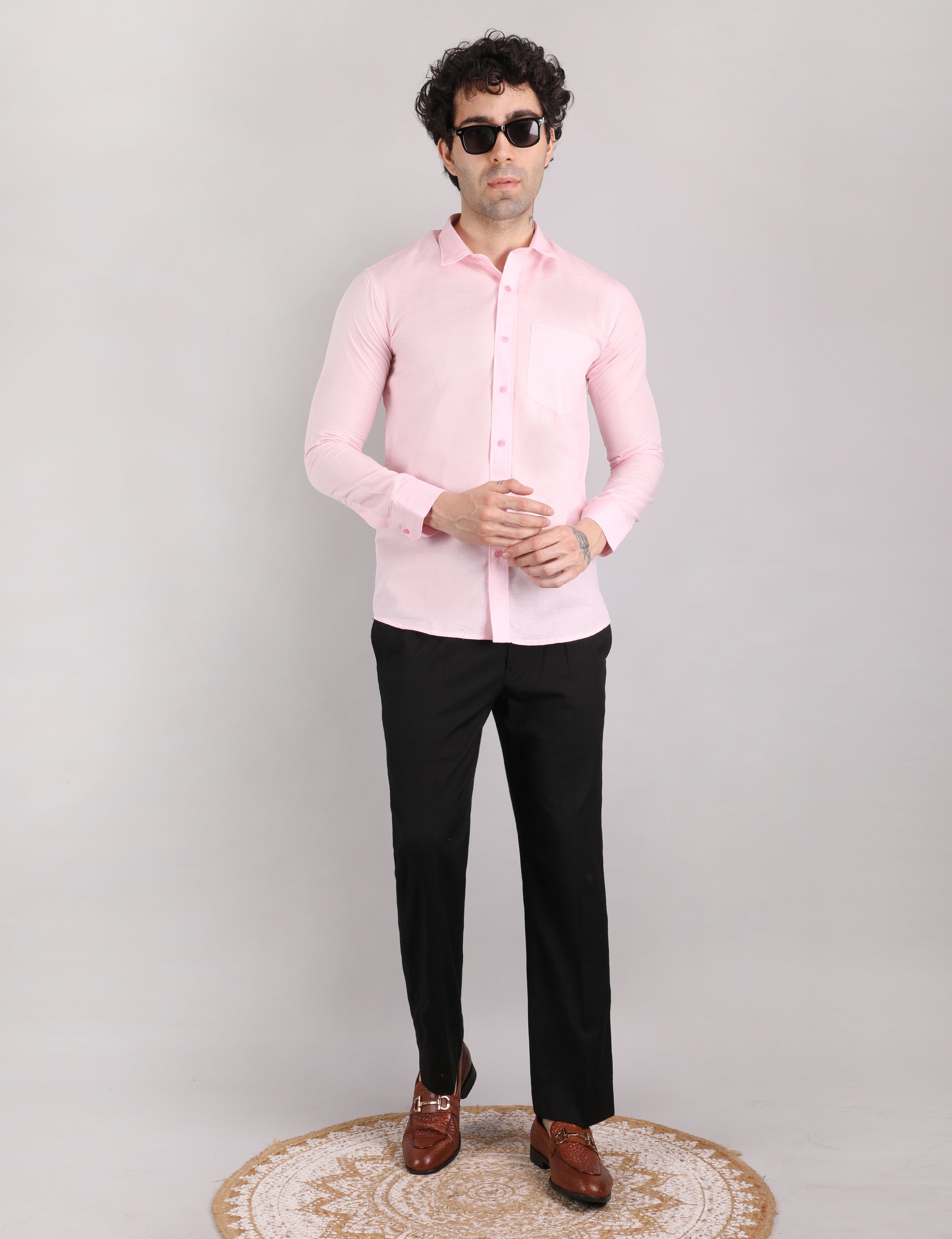 Cotton Linen: Blush Pink