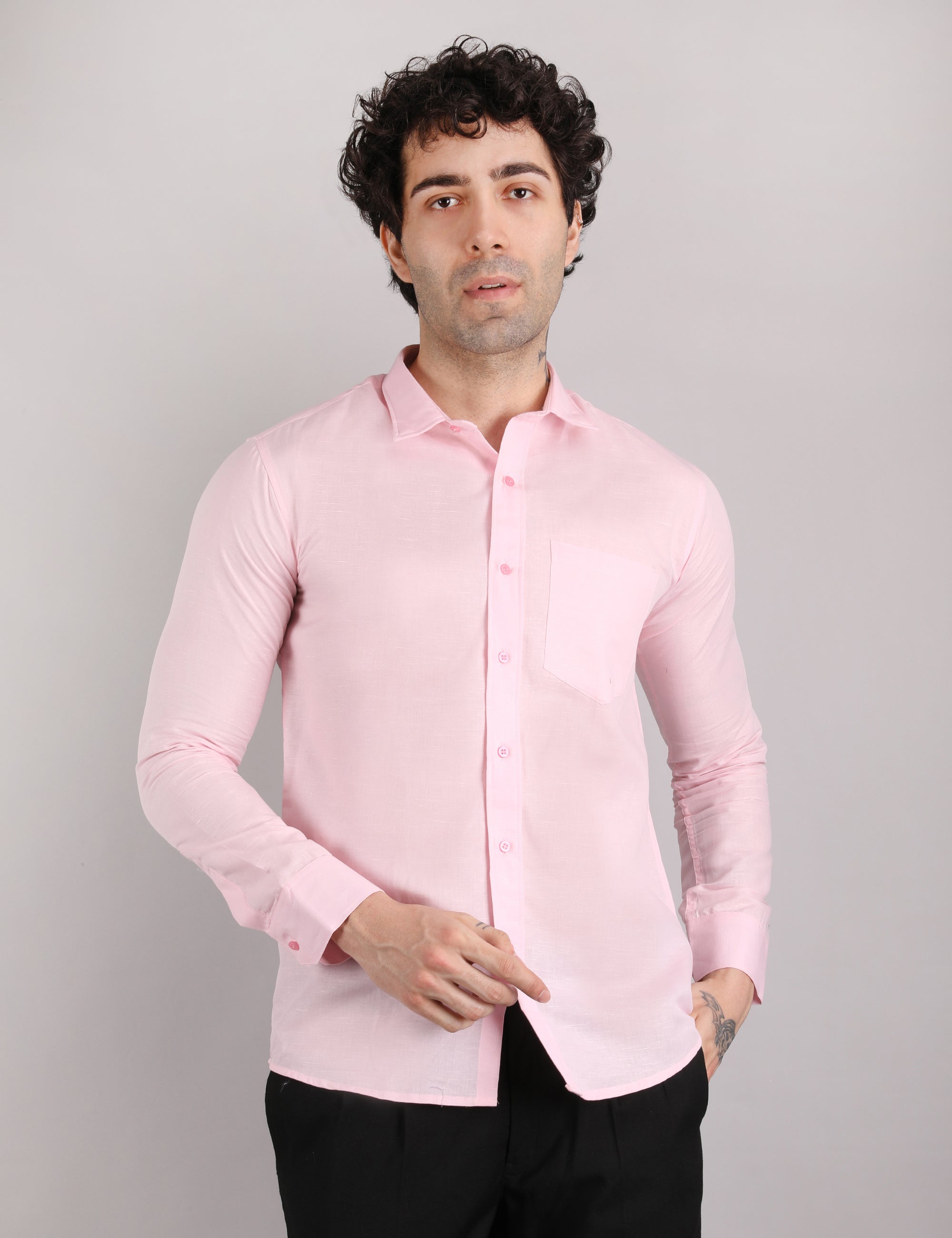 Cotton Linen: Blush Pink