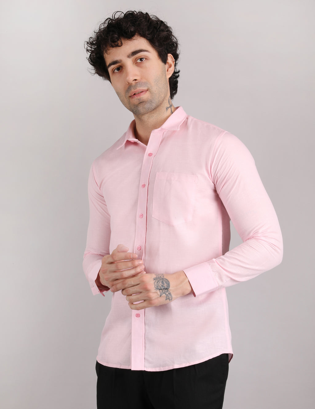 Cotton Linen: Blush Pink