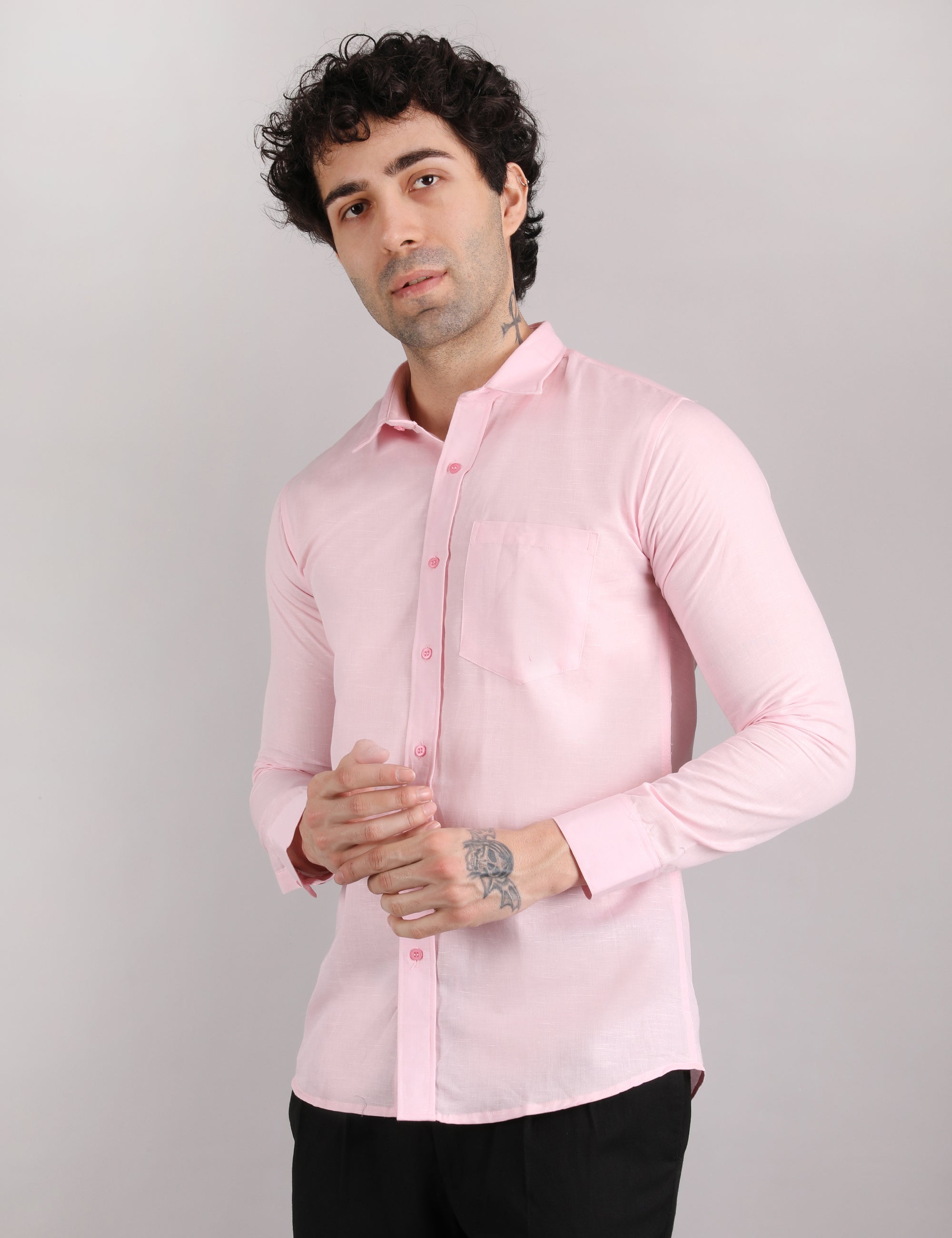 Cotton Linen: Blush Pink