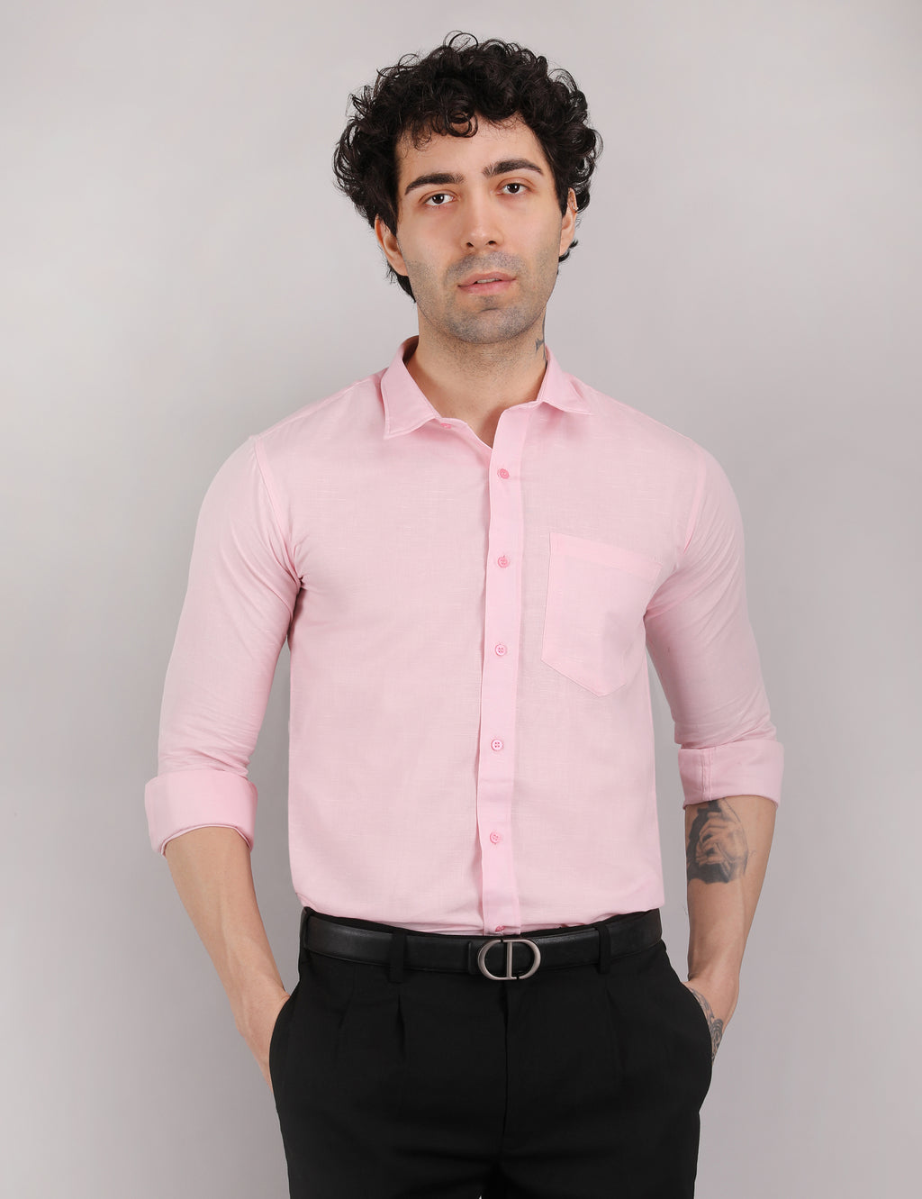 Cotton Linen: Blush Pink