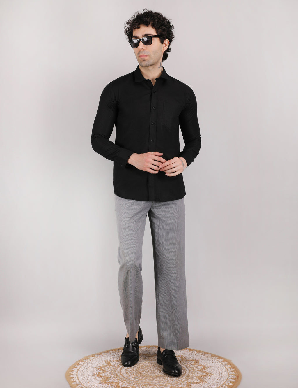 Cotton Linen: Midnight Black