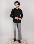 Cotton Linen: Midnight Black