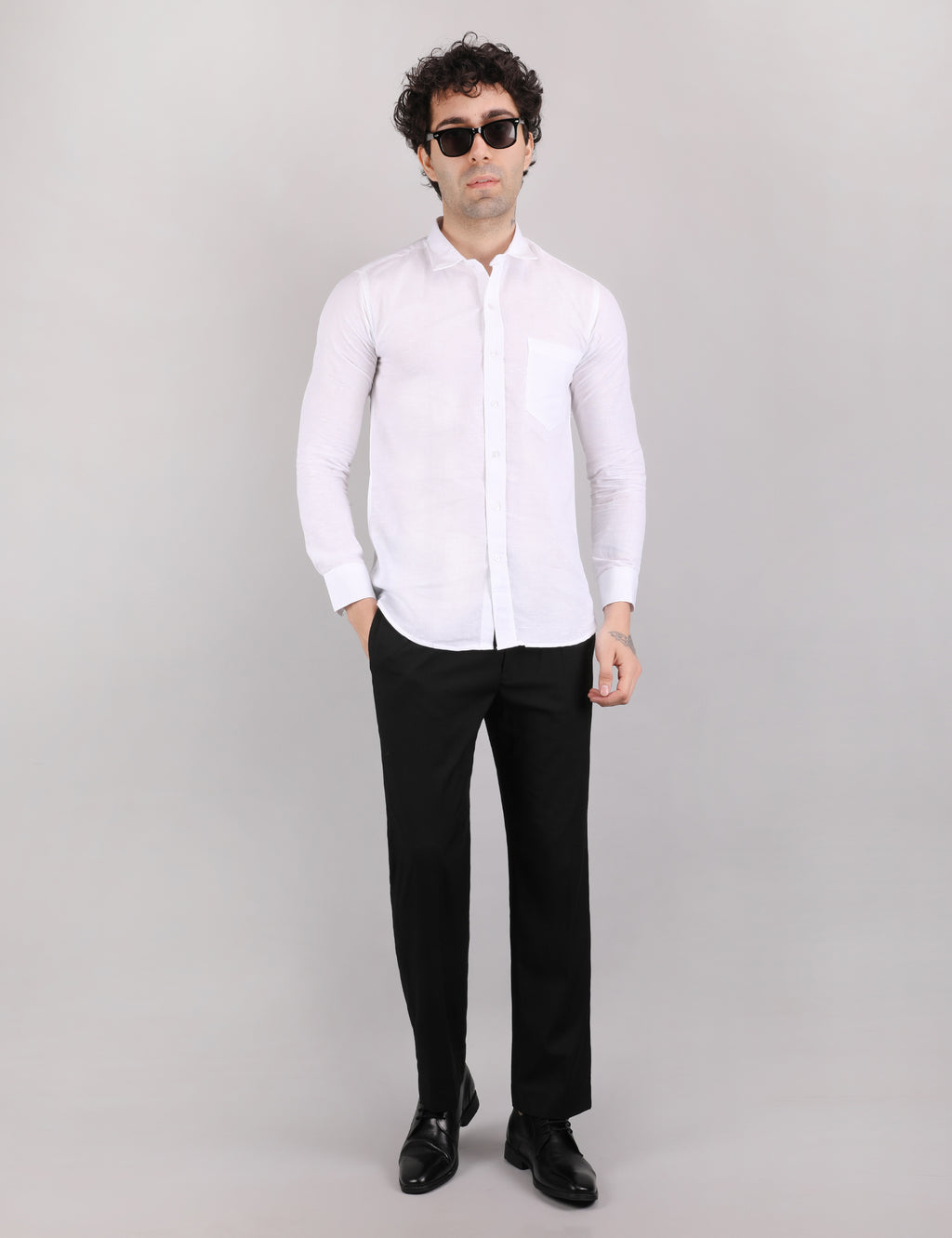 Cotton Linen: Pearl White