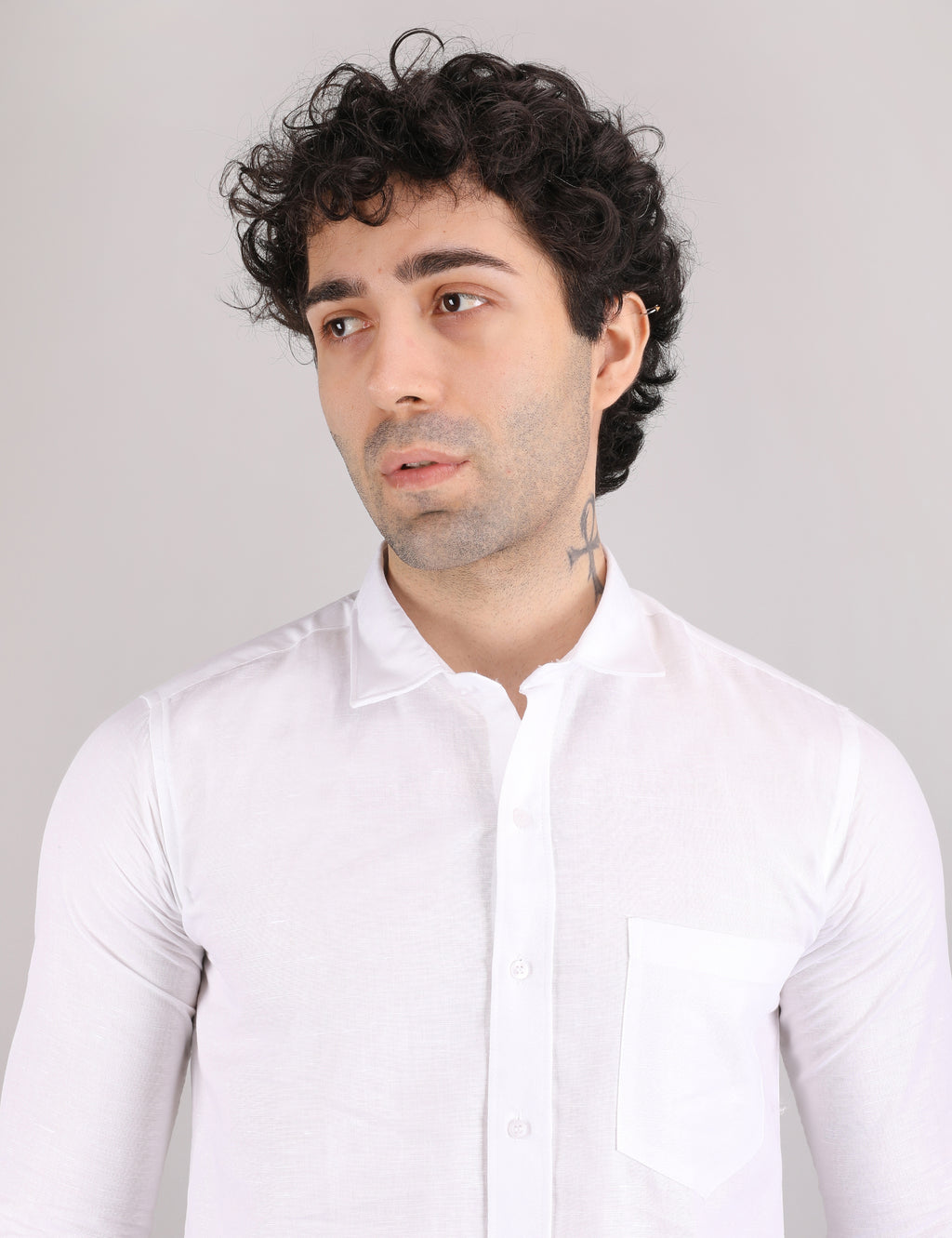 Cotton Linen: Pearl White