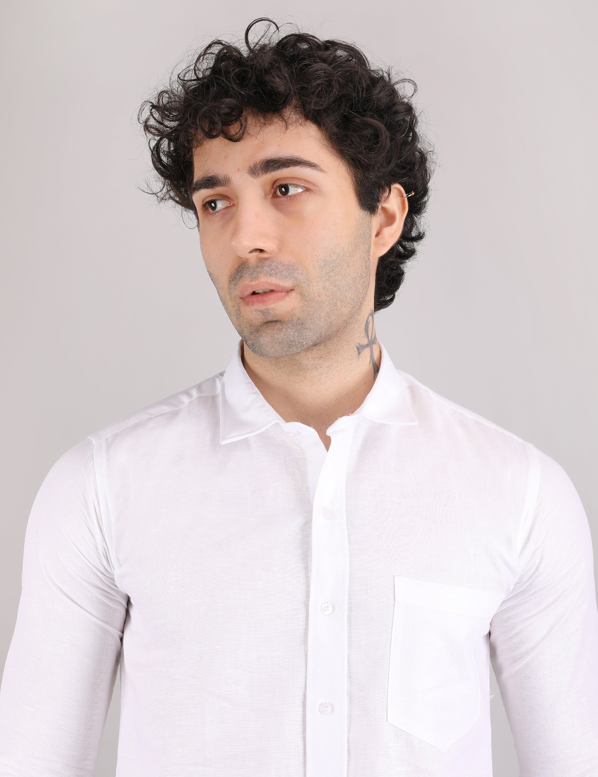 Cotton Linen: Pearl White