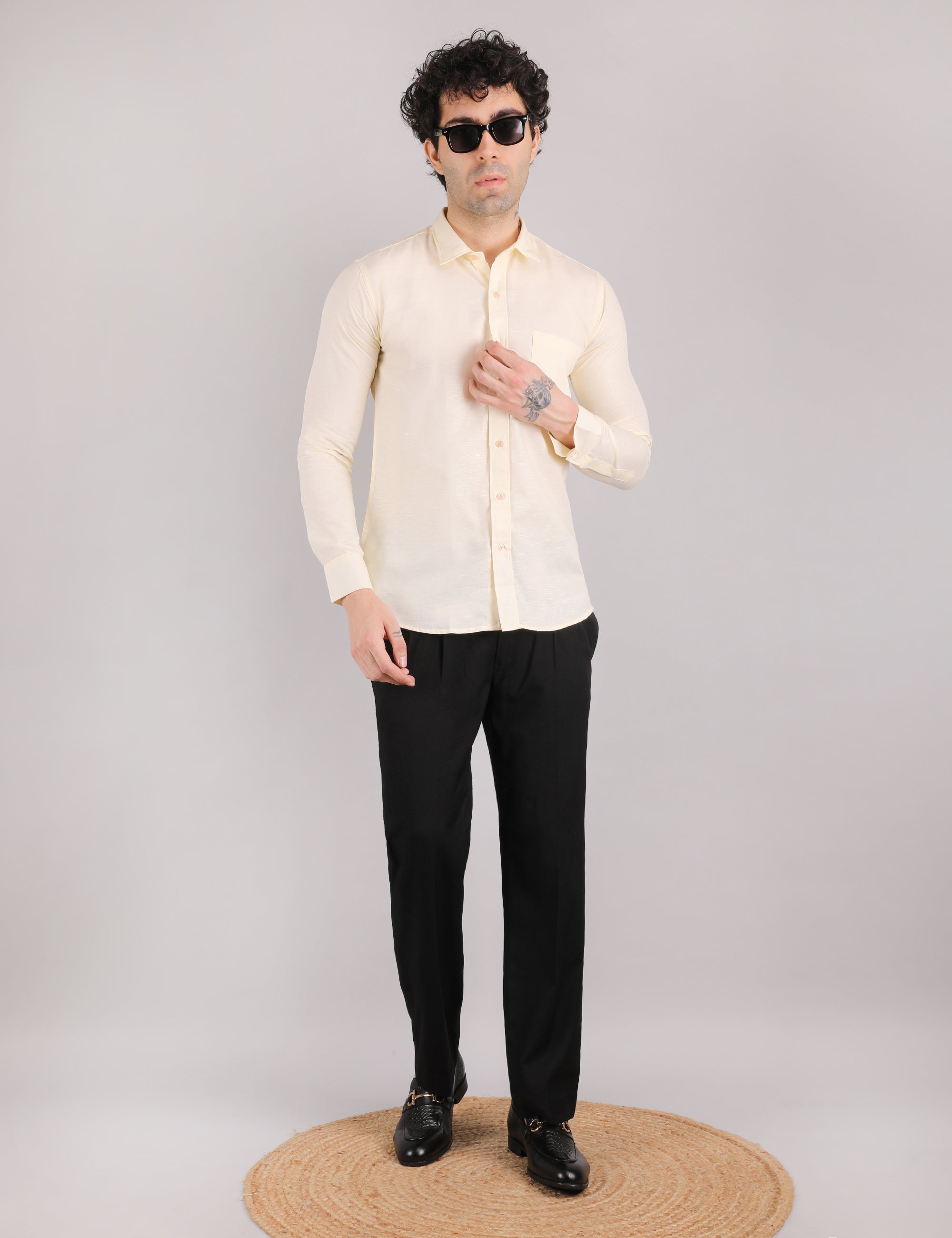 Cotton Linen: Ivory Cream
