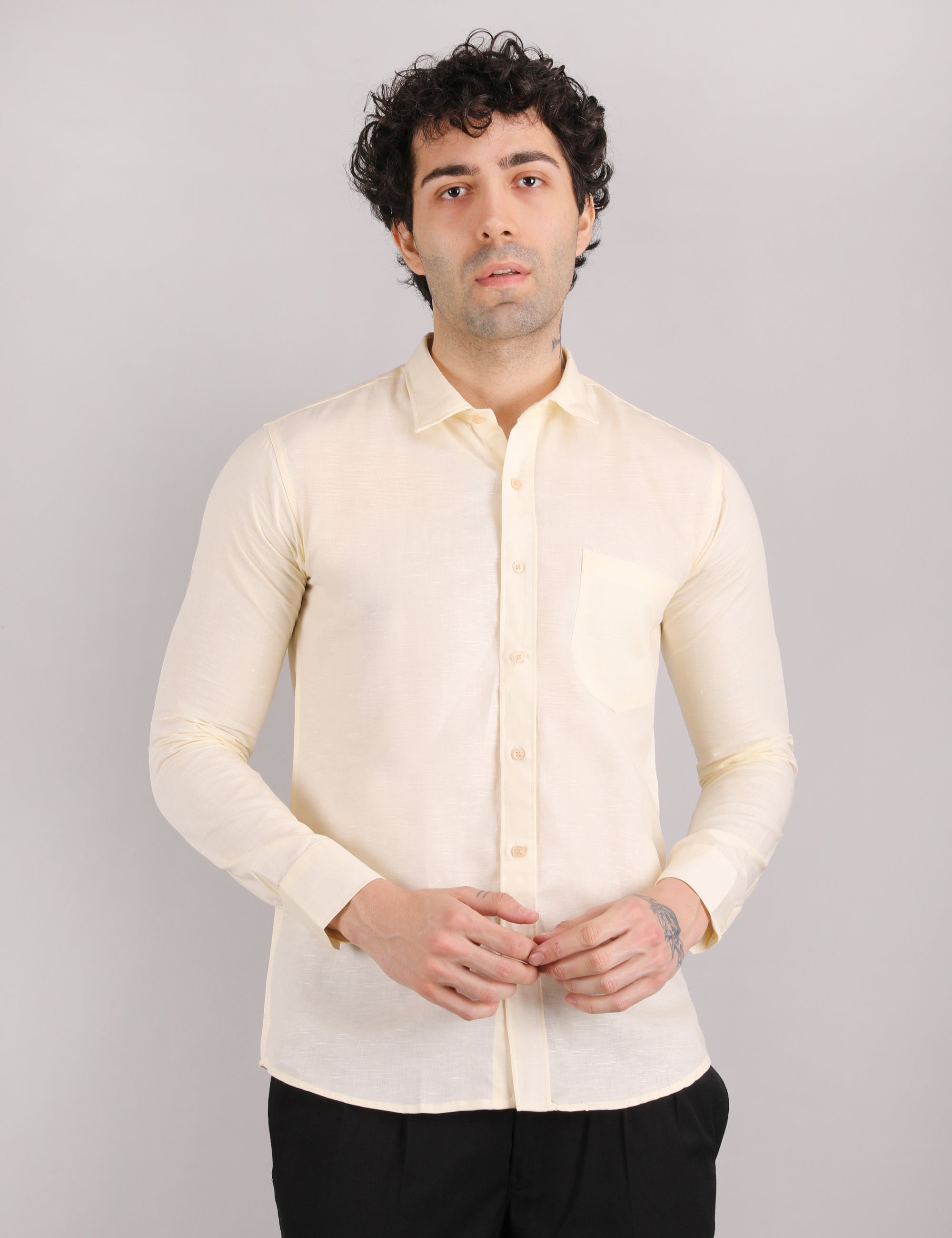 Cotton Linen: Ivory Cream