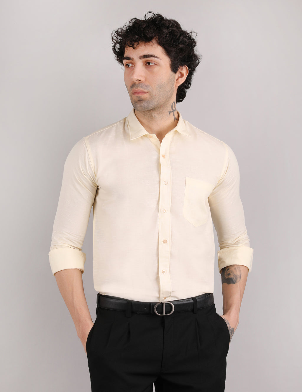 Cotton Linen: Ivory Cream